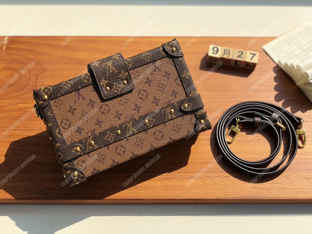 LV Petite Malle Monogram Reverse Canvas