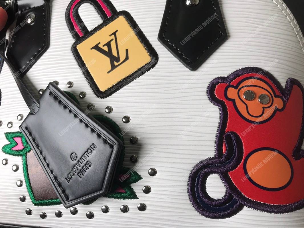 LV Alma BB Epi Leather Trunk-Maker White