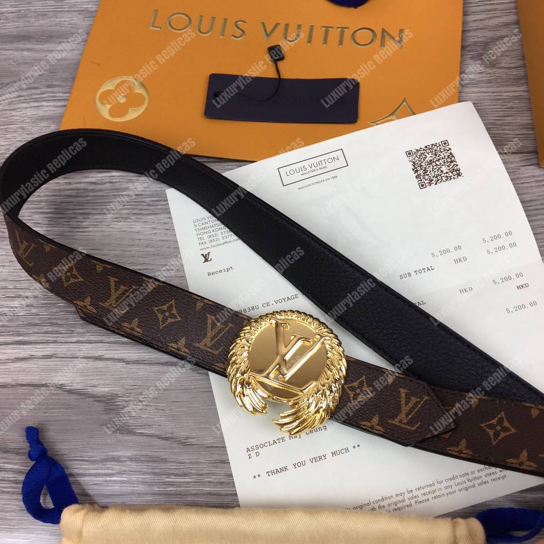 LV Circle 30mm Reversible Monogram Belt