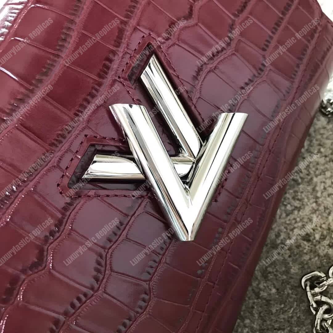 LV Twist Bag MM Crocodilien Mat