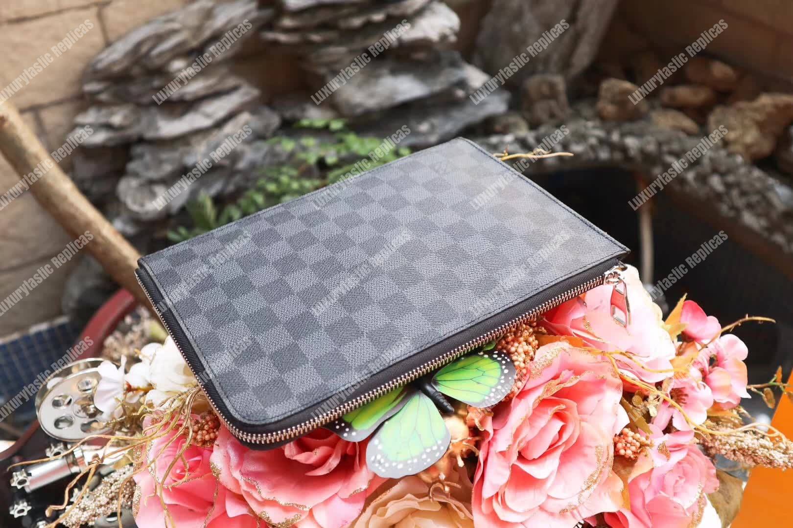 LV Pochette Jour PM Damier Graphite Canvas