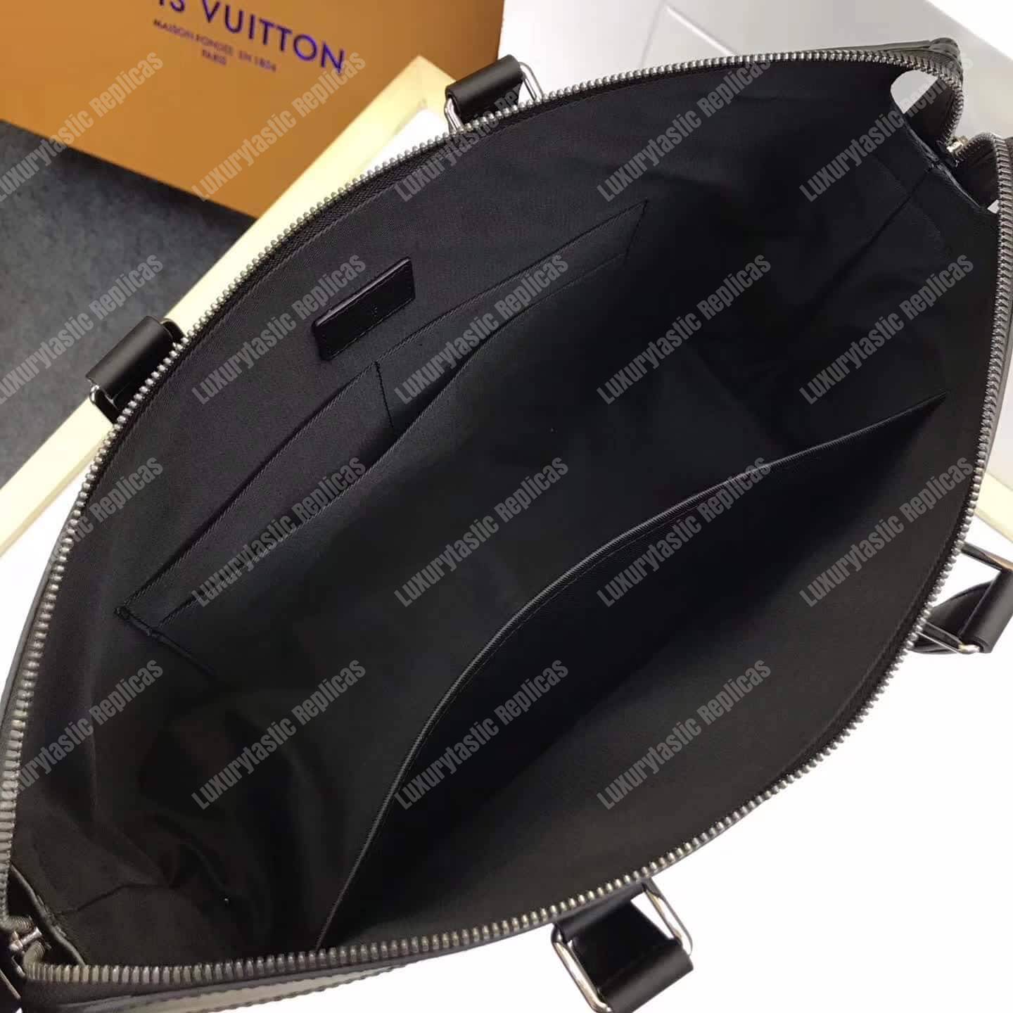 LV Briefcase Explorer Monogram Eclipse Canvas