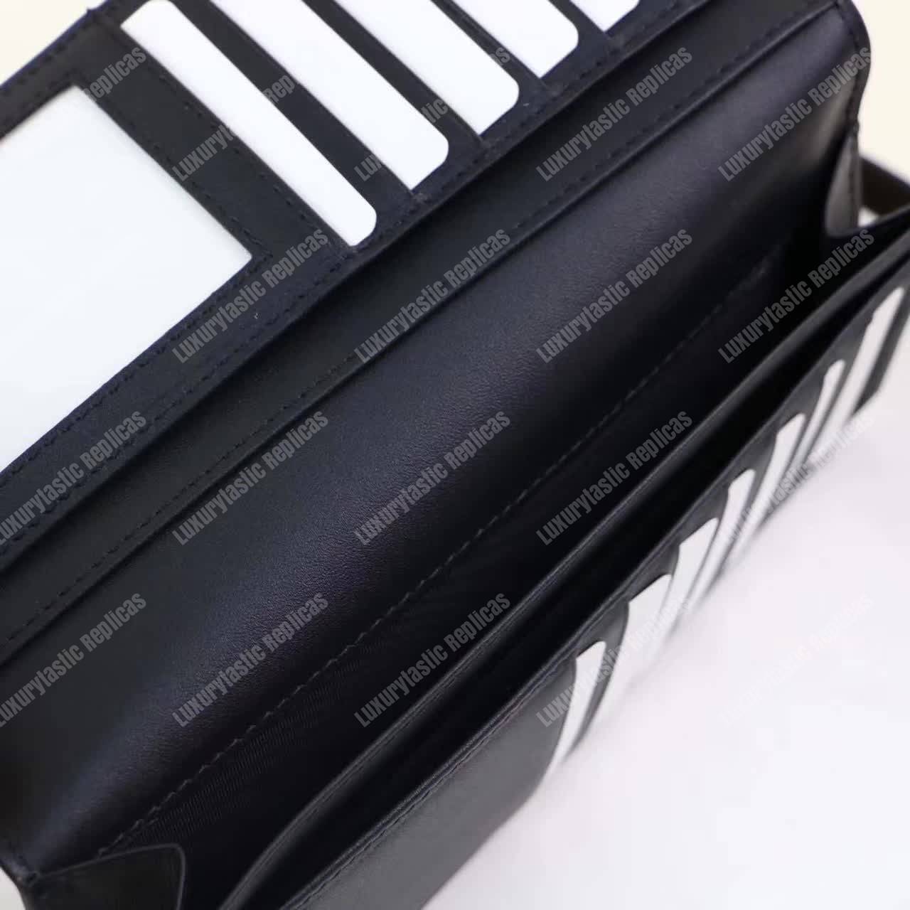 G*u*i gg sup*e tiger head print long wallet