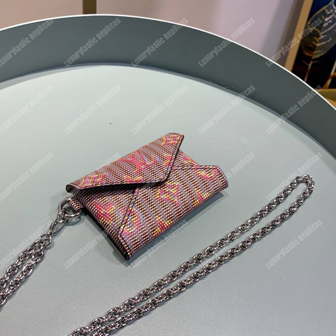 LV Kirigami Necklace Wallet Monogram LV Pop Motif Rouge
