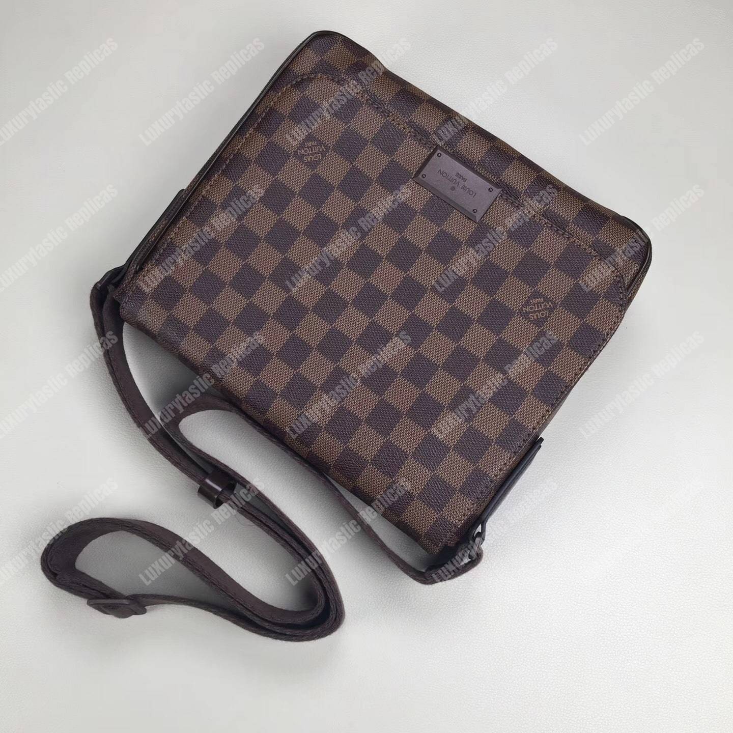 LV District PM Messenger Bag Damier Ebene Canvas