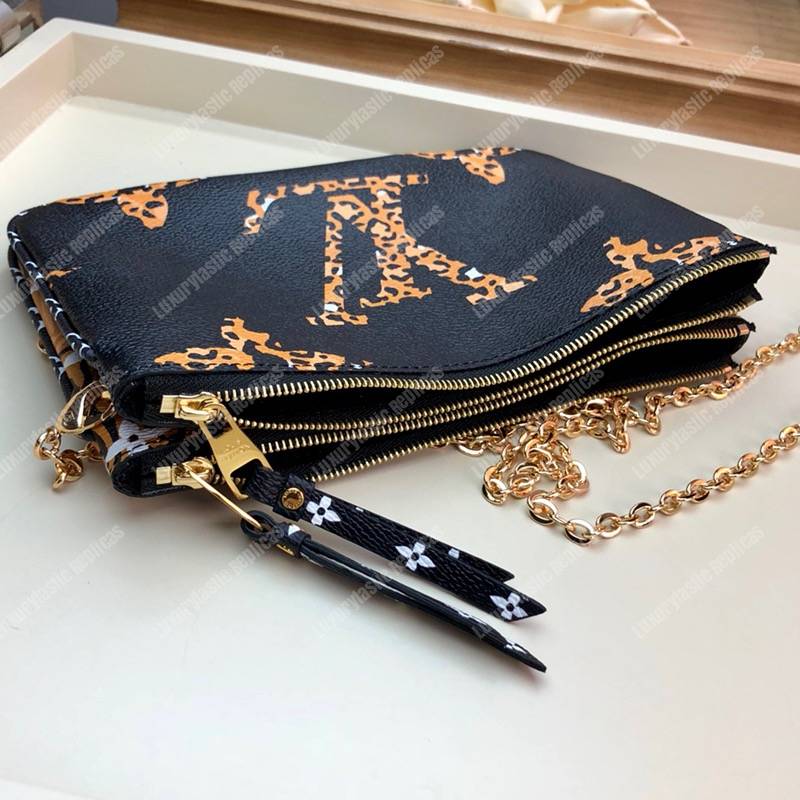 LV Jungle Pochette Double Zip Giant Monogram