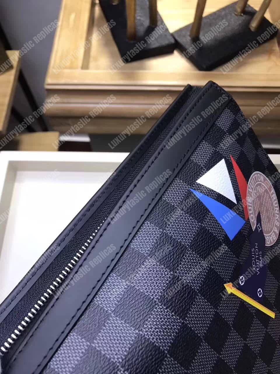 LV Pochette Voyage MM Damier Graphite Canvas 2017
