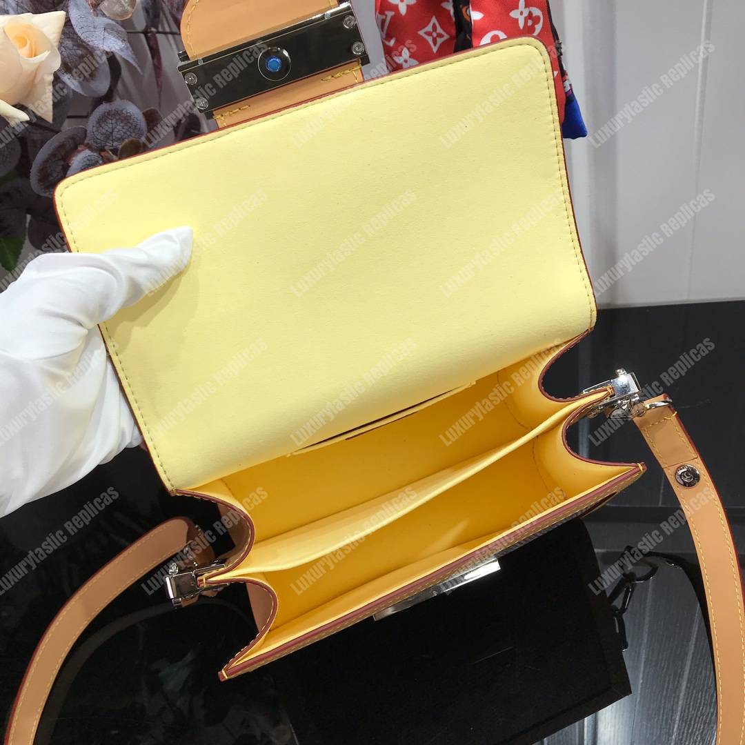 LV Dauphine MM Monogram Pop Print Pink