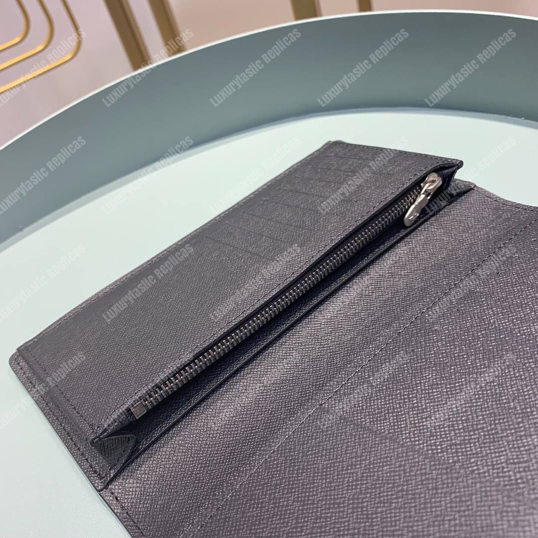 LV Flower Brazza Wallet Monogram Eclipse Canvas