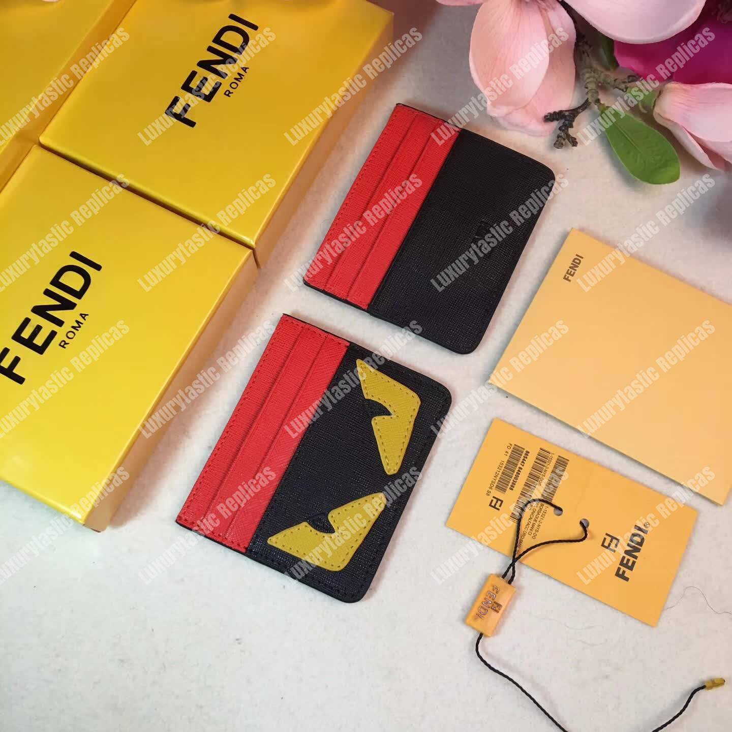 F**di multicolour card case