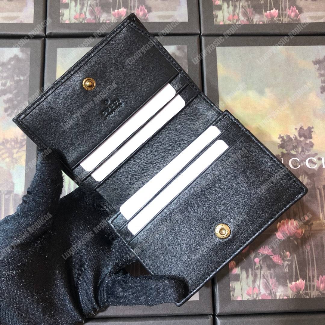 G*u*i gg marmont card case wallet black