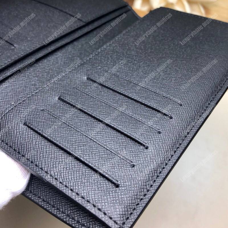 LV Brazza Wallet Epi Leather Noir