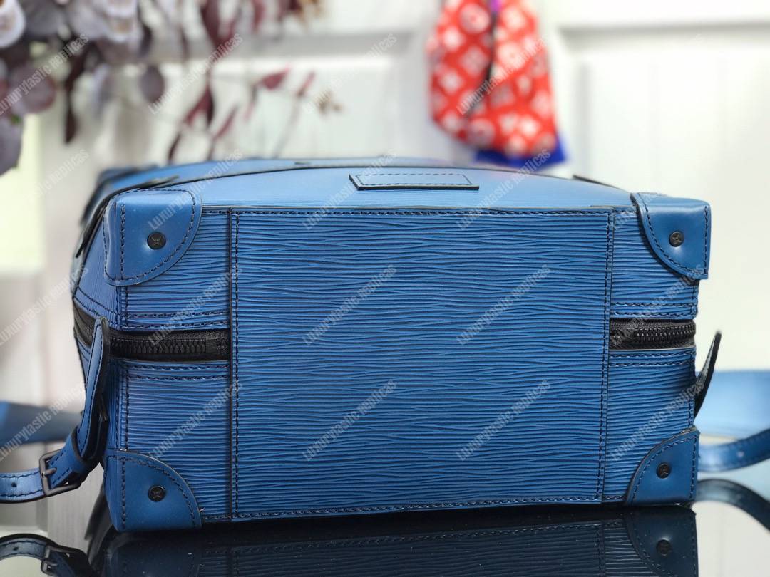 LV Soft Trunk Backpack PM Epi Leather Blue