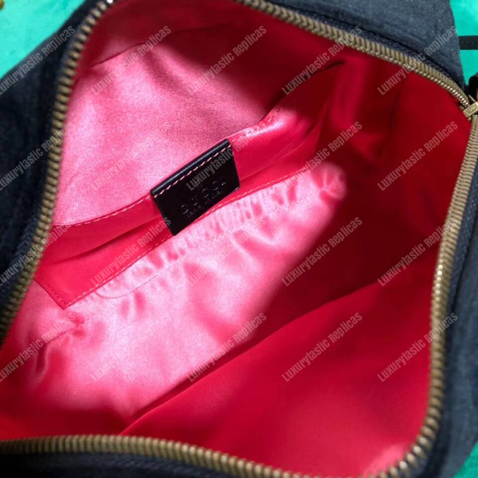 G*u*i gg marmont velvet small shoulder bag black