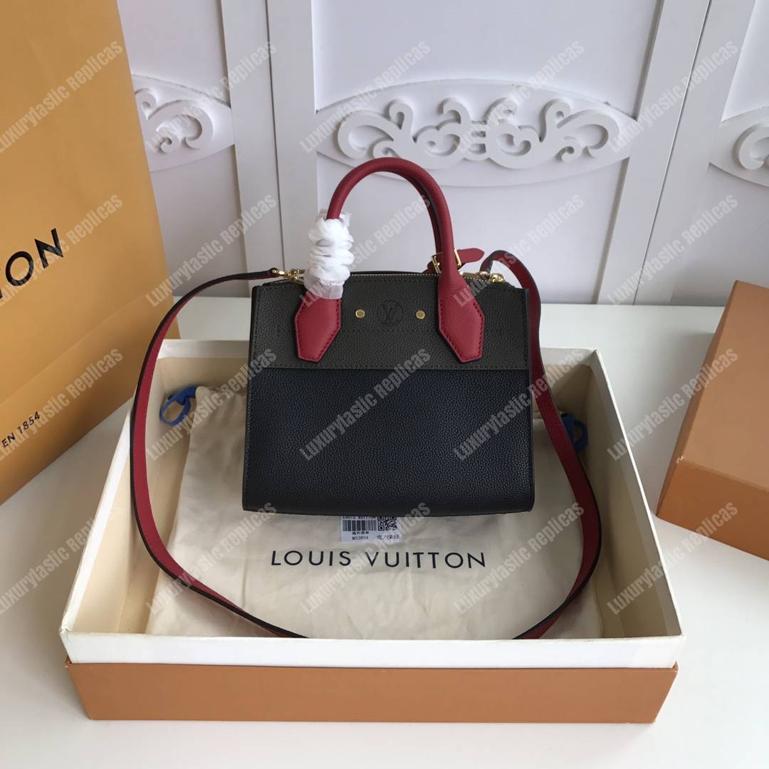 LV City Steamer Mini Autres Cuirs Black Khaki Green Scarlet Red