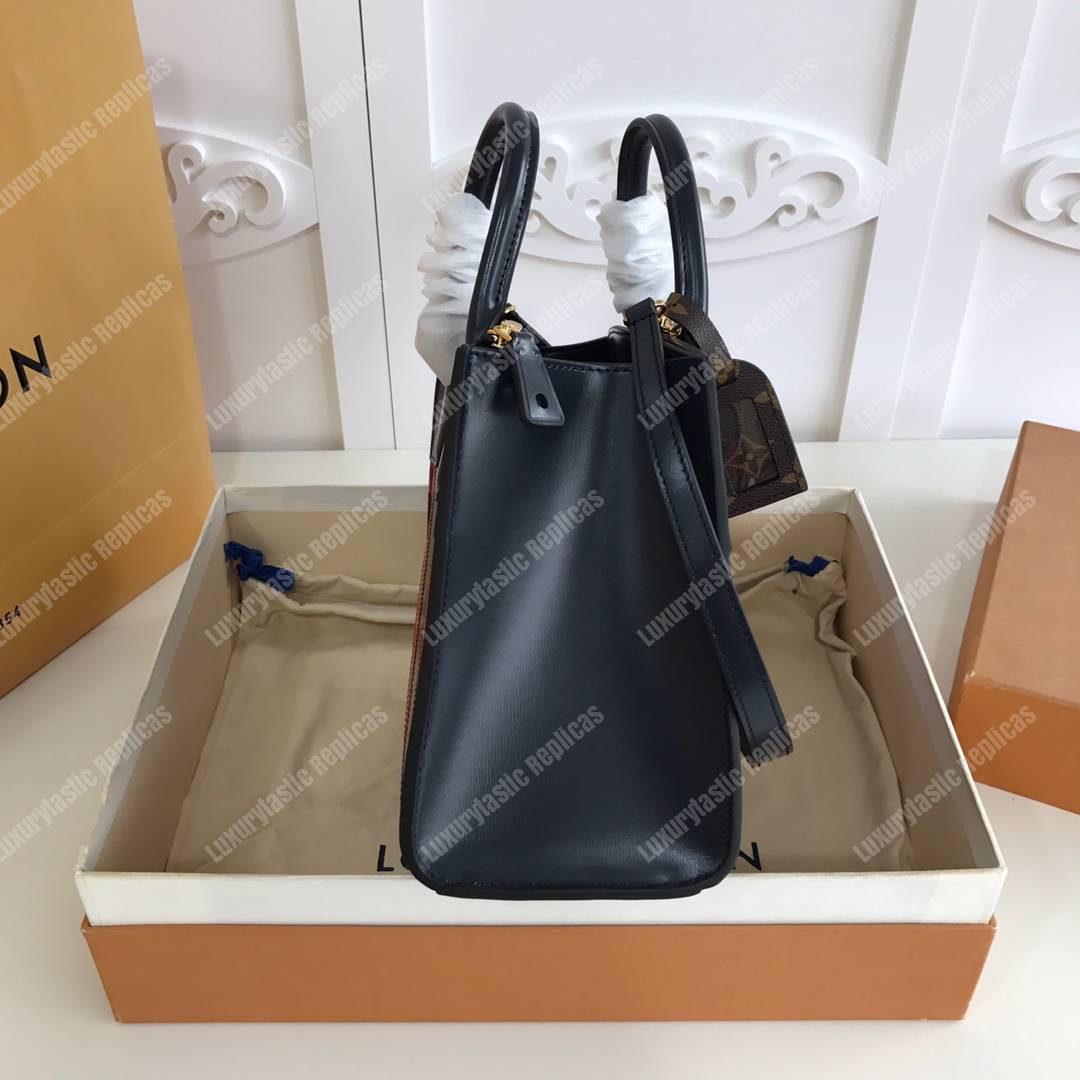 LV City Steamer PM Navy Blue / Red / Black