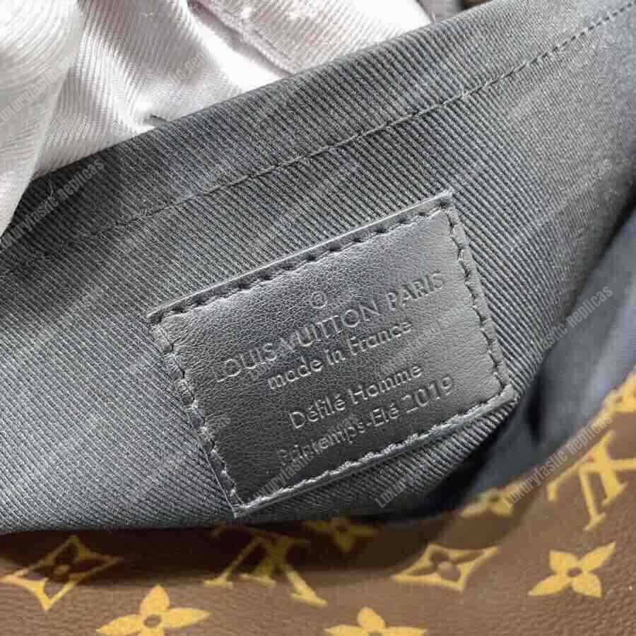 LV Steamer PM Taiga Leather Monogram Brown