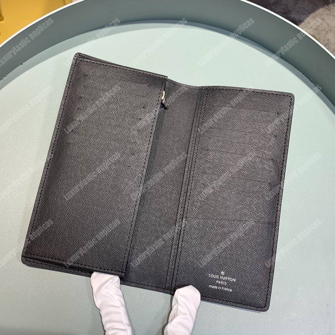 LV Flower Brazza Wallet Monogram Eclipse Canvas