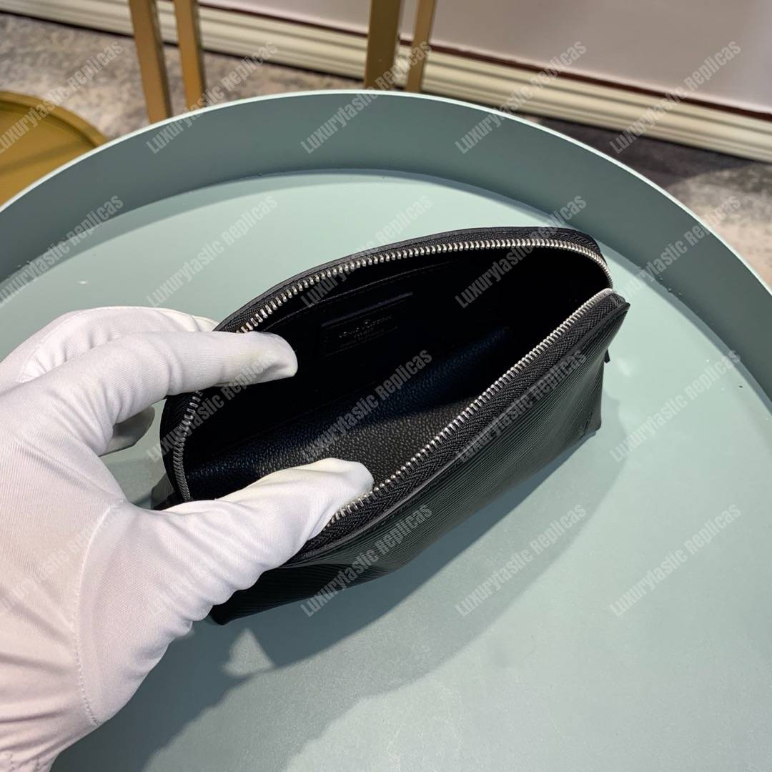 LV Cosmetic Pouch PM Epi Leather Noir