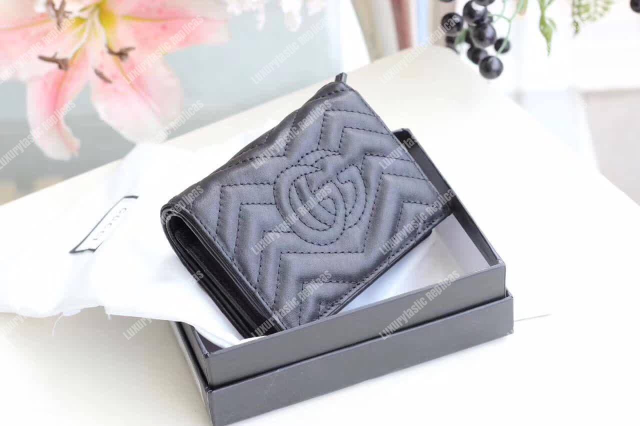 G*u*i gg marmont cicada stud card case wallet