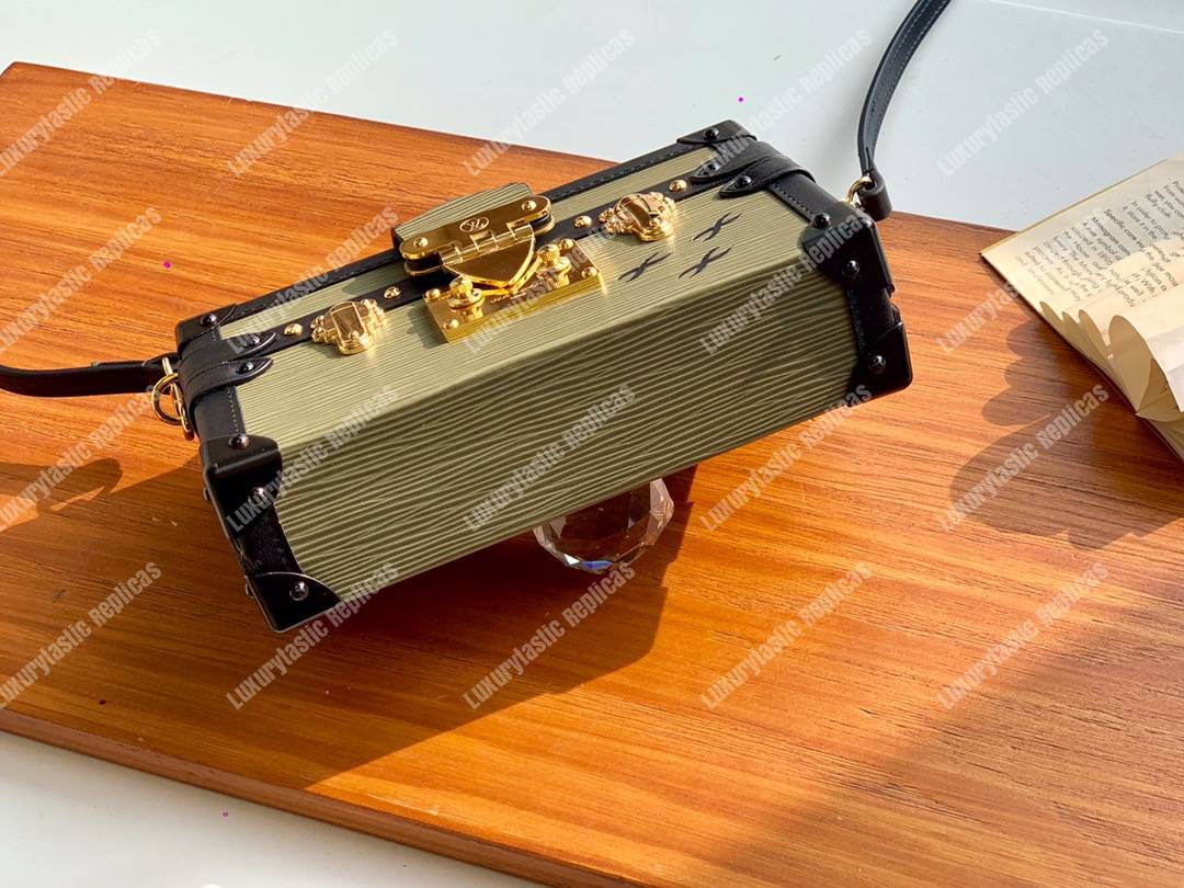 LV Petite Malle Epi Leather Kaki Fango