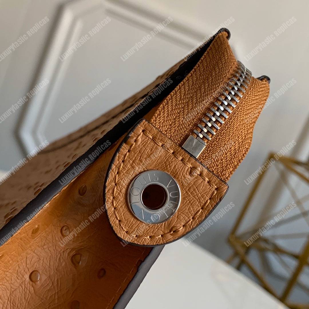 LV Pochette Voyage Ostrich Skin