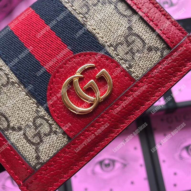 G*u*i ophidia gg card case red