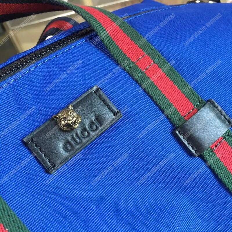 G*u*i technical canvas duffle blue