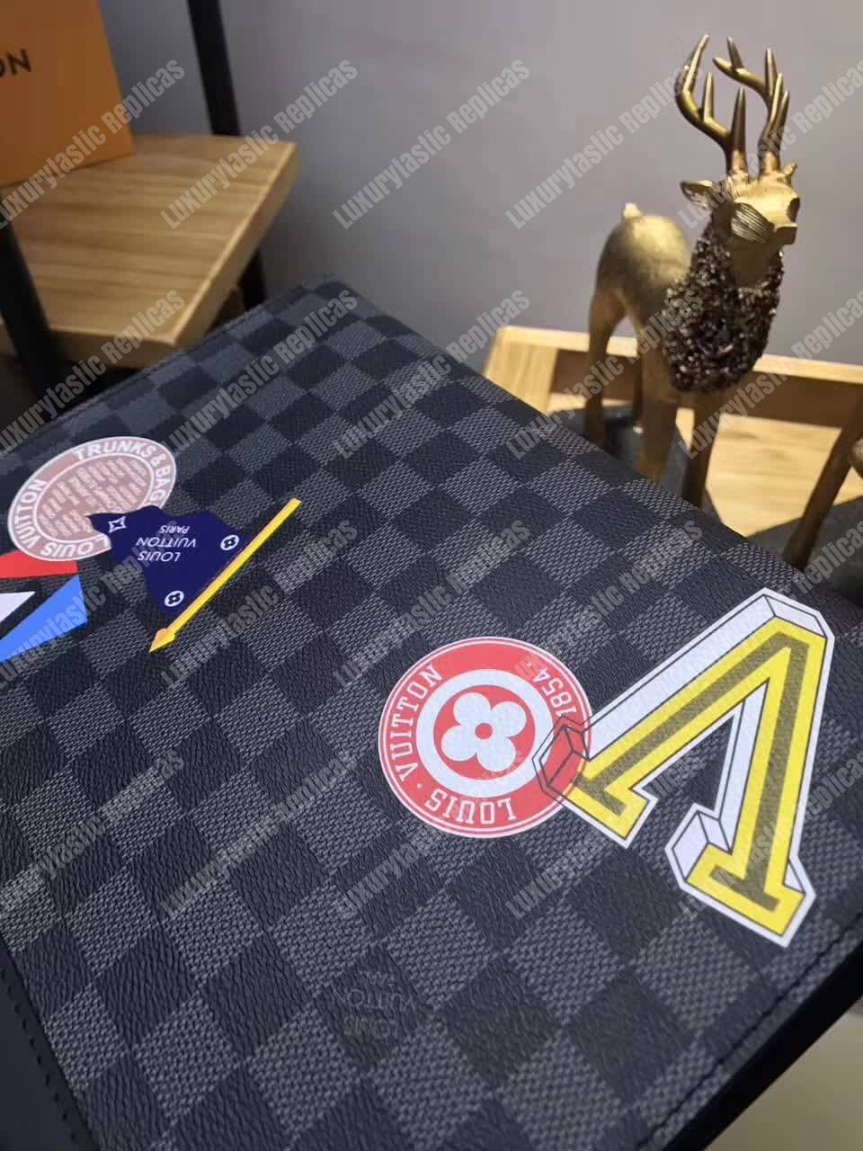 LV Pochette Voyage MM Damier Graphite Canvas 2017