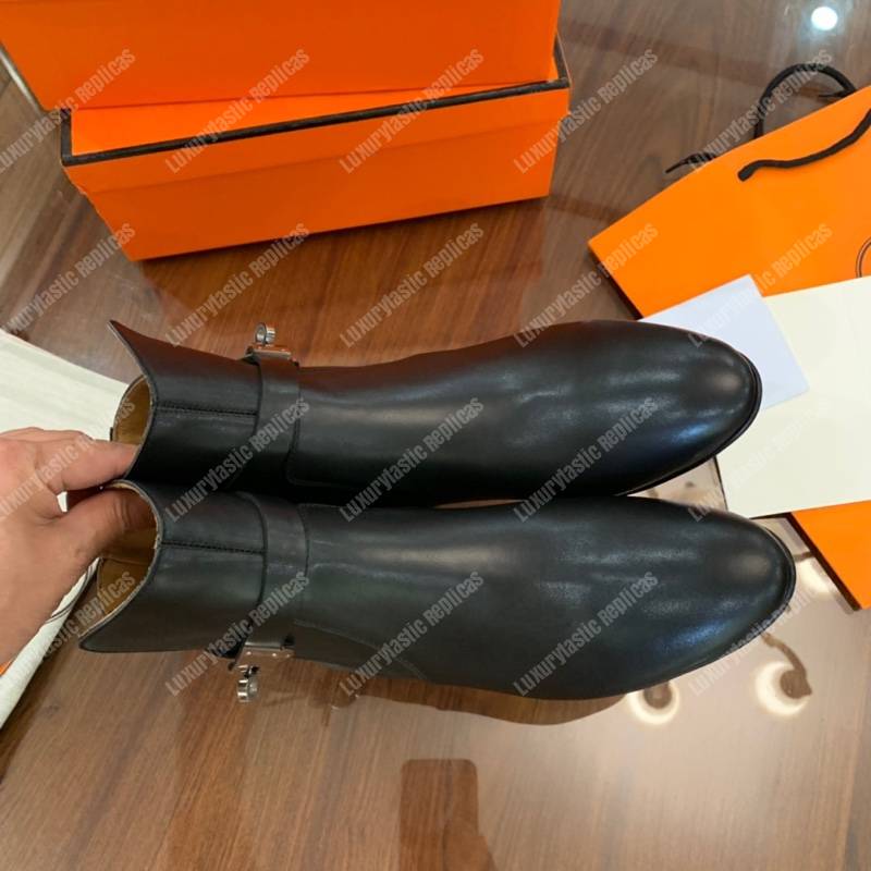 H**mes neo ankle boot black