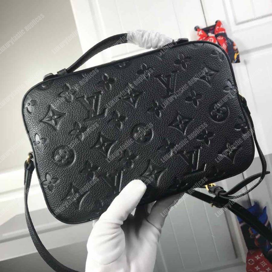 LV Saintonge Monogram Empreinte Leather Noir
