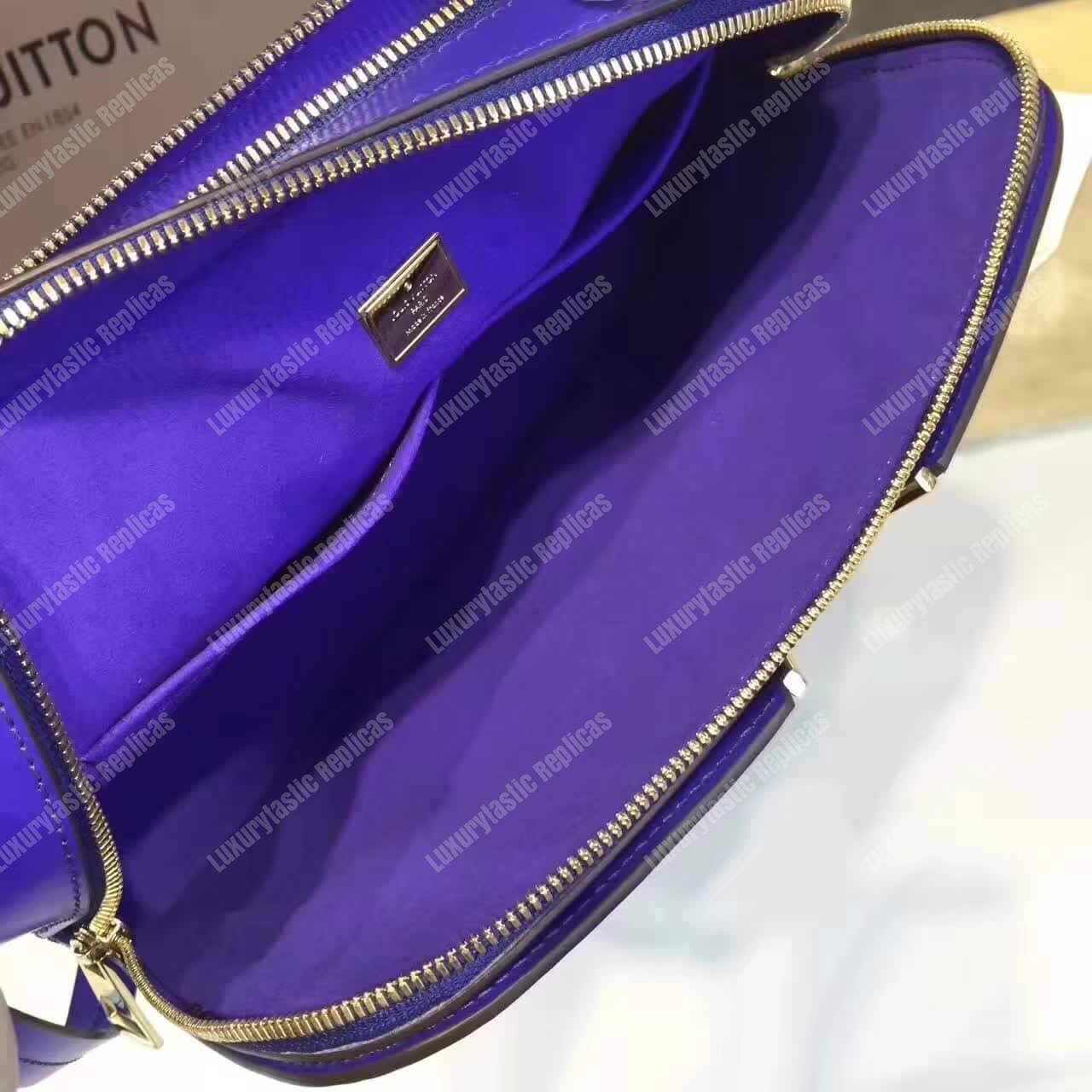 LV Melrose Monogram Vernis Blue