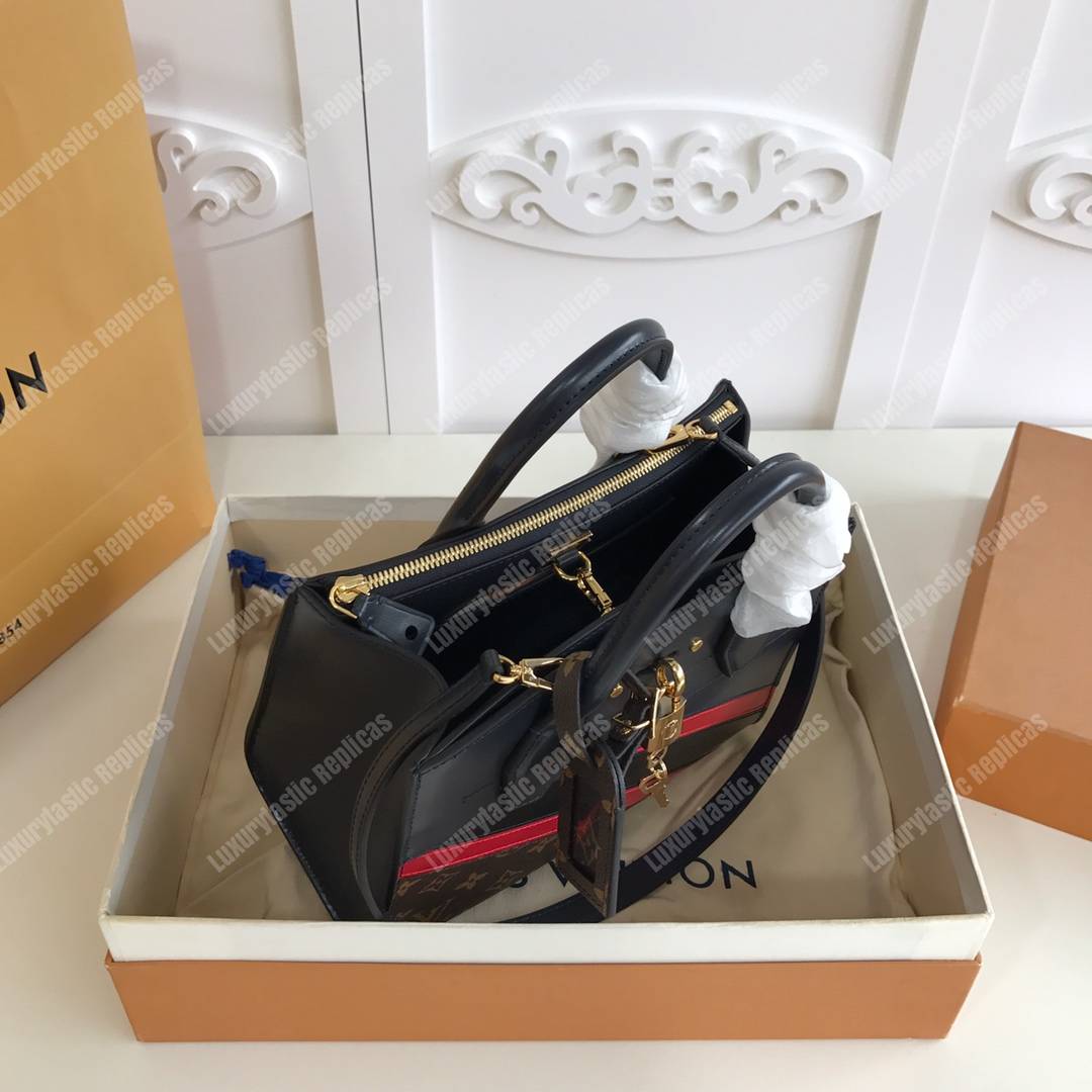 LV City Steamer PM Navy Blue / Red / Black
