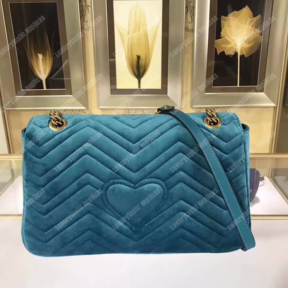 G*u*i gg marmont medium velvet bag xxv