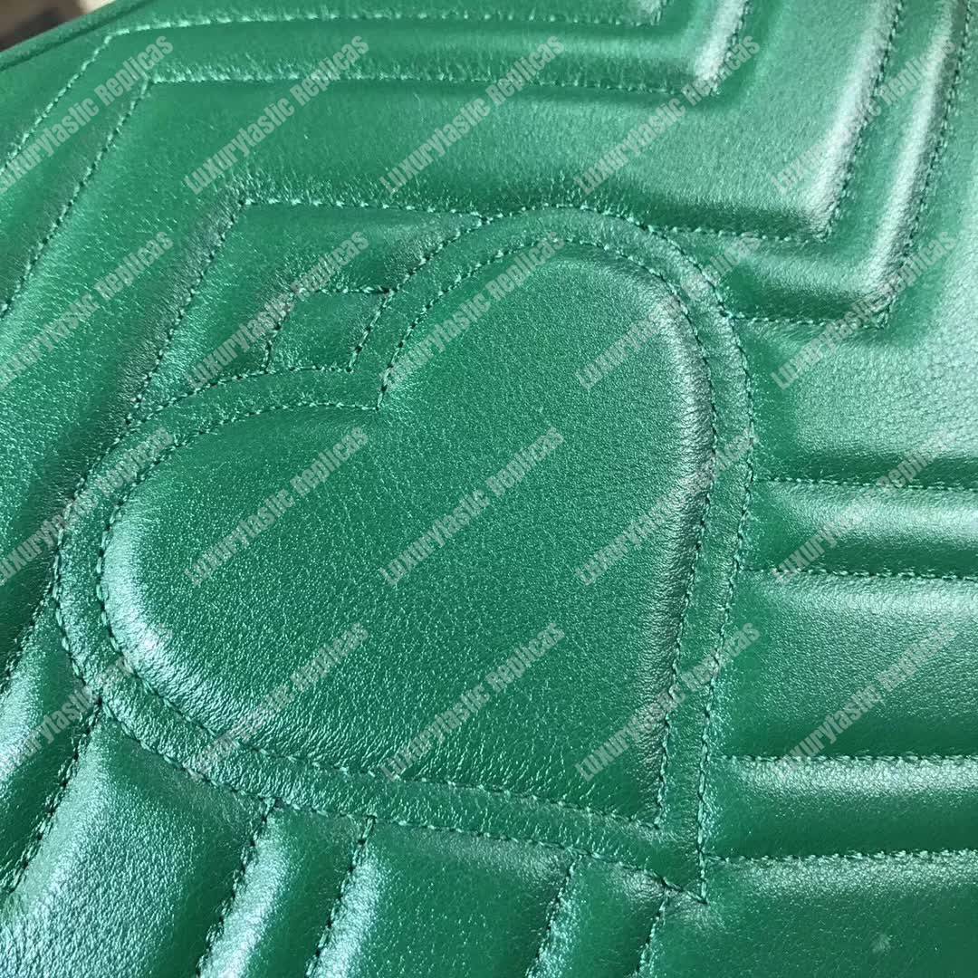 G*u*i gg marmont small shoulder bag emerald green