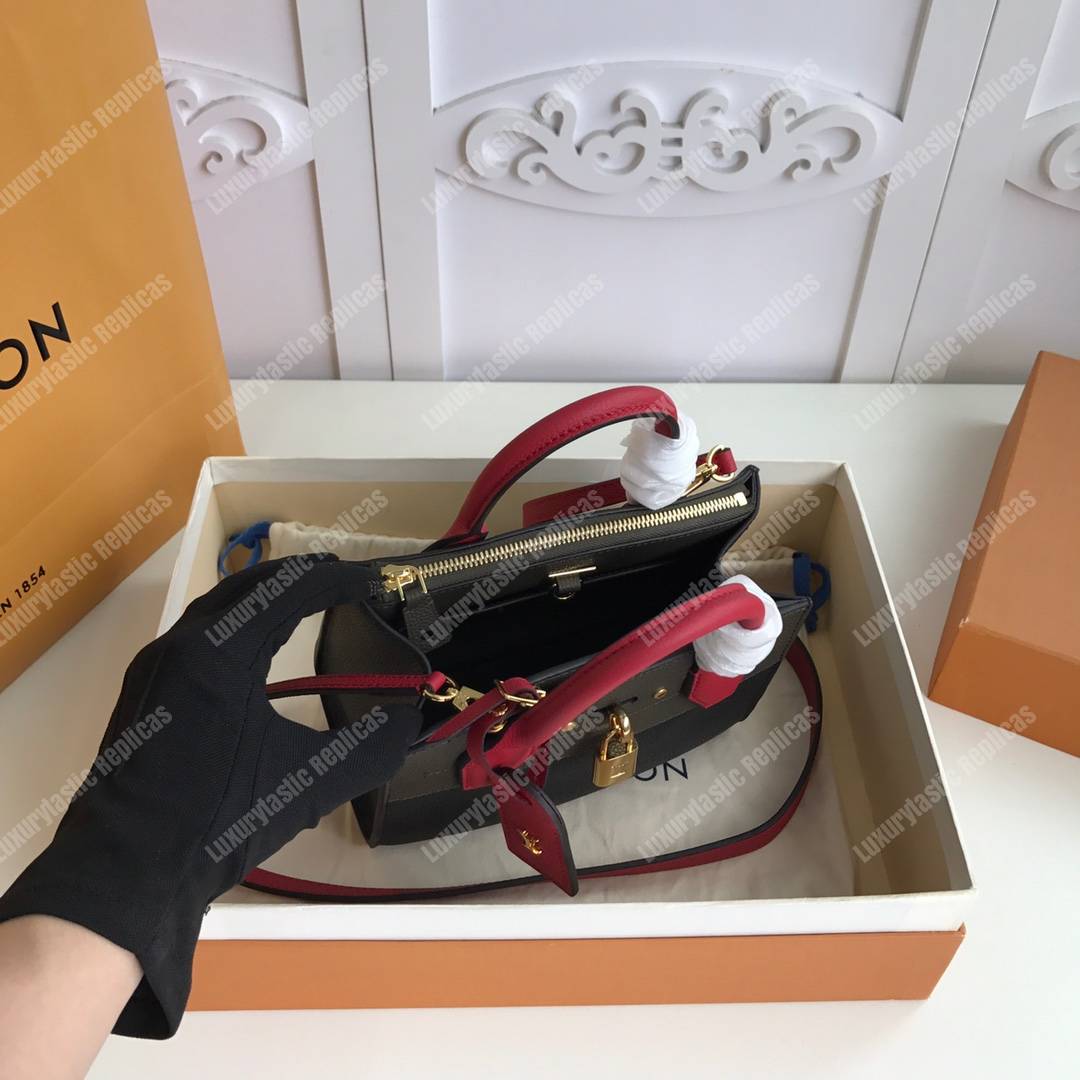 LV City Steamer Mini Autres Cuirs Black Khaki Green Scarlet Red