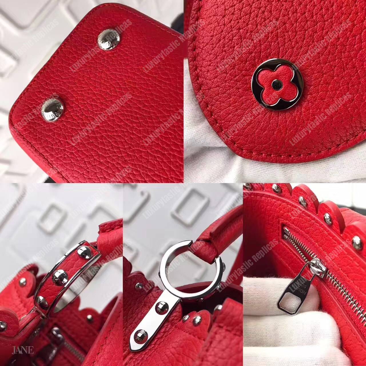 LV Capucines PM Red