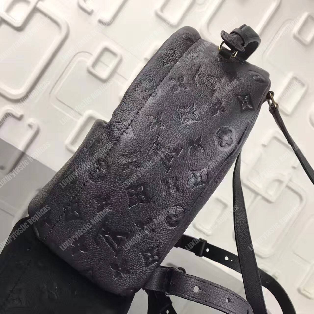 LV Sorbonne Backpack Monogram Empreinte Leather Noir