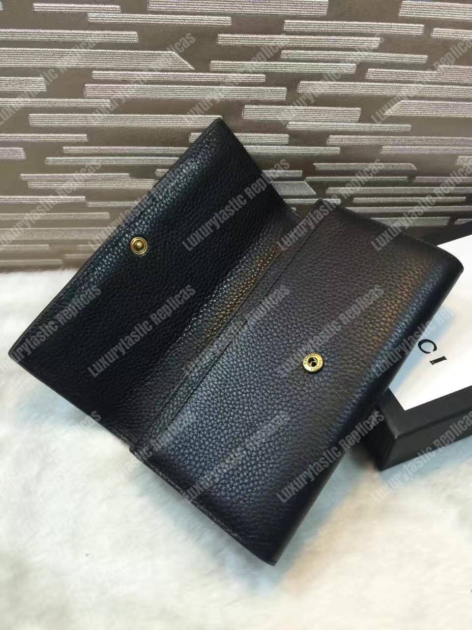 G*u*i animalier continental wallet black