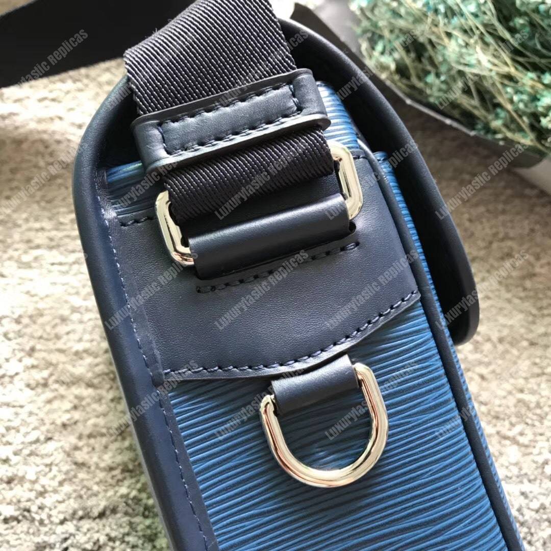 LV Messenger Bag Epi Leather Blue 2017