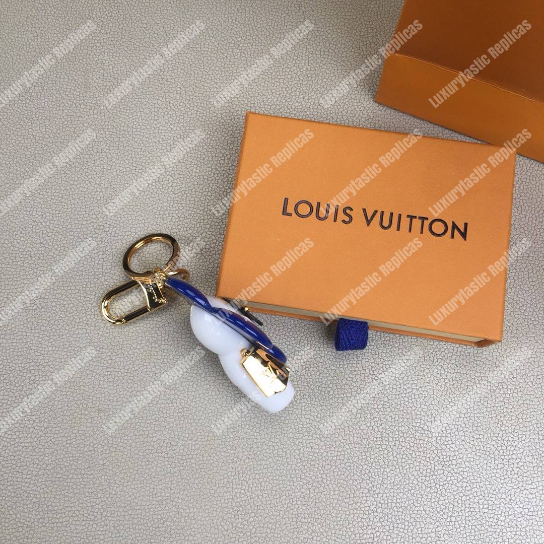 LV Vivienne Monogram Giant Bag Charm and Key Holder Blue