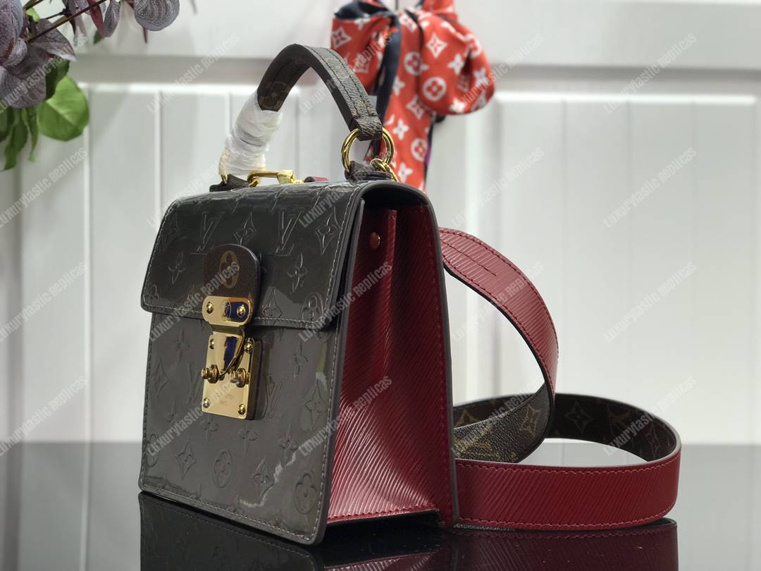 LV Spring Street Monogram Vernis Champagne Métallisé