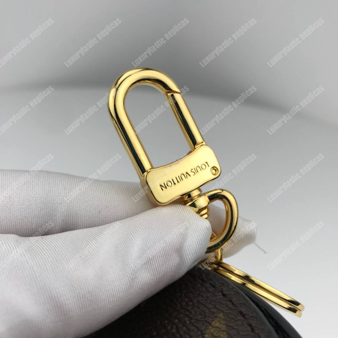 LV Mirror Bag Charm & Key Holder Monogram/Black