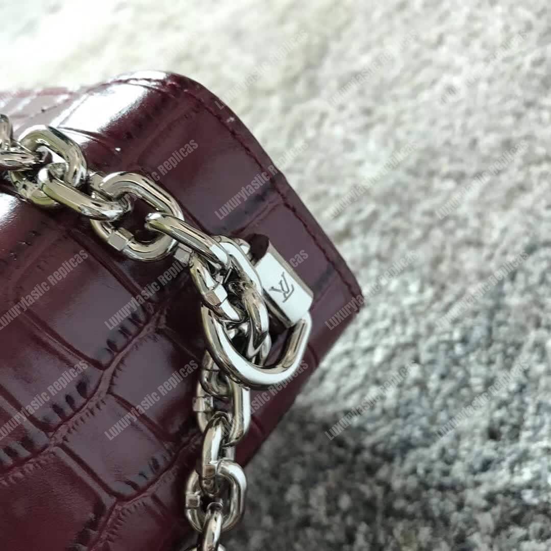 LV Twist Bag MM Crocodilien Mat