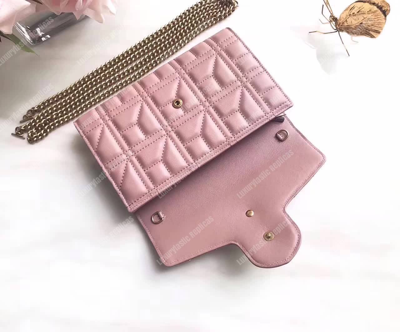 G*u*i gg marmont leather mini chain bag magnolia