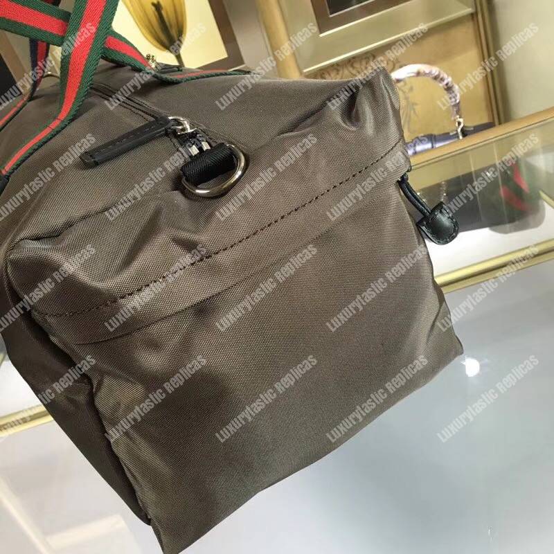 G*u*i technical canvas duffle brown