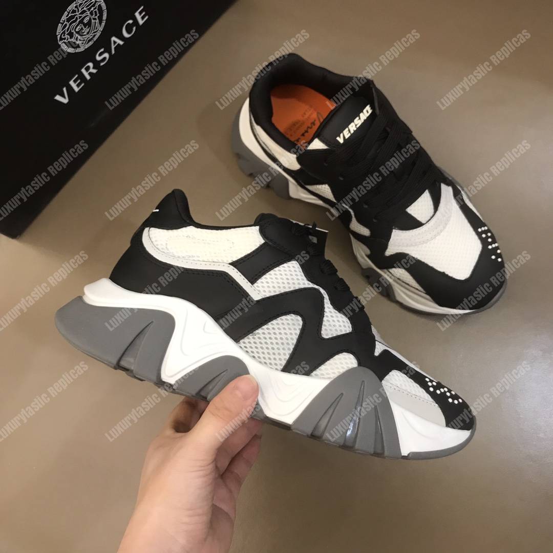 Versace Squalo Sneakers Black/White