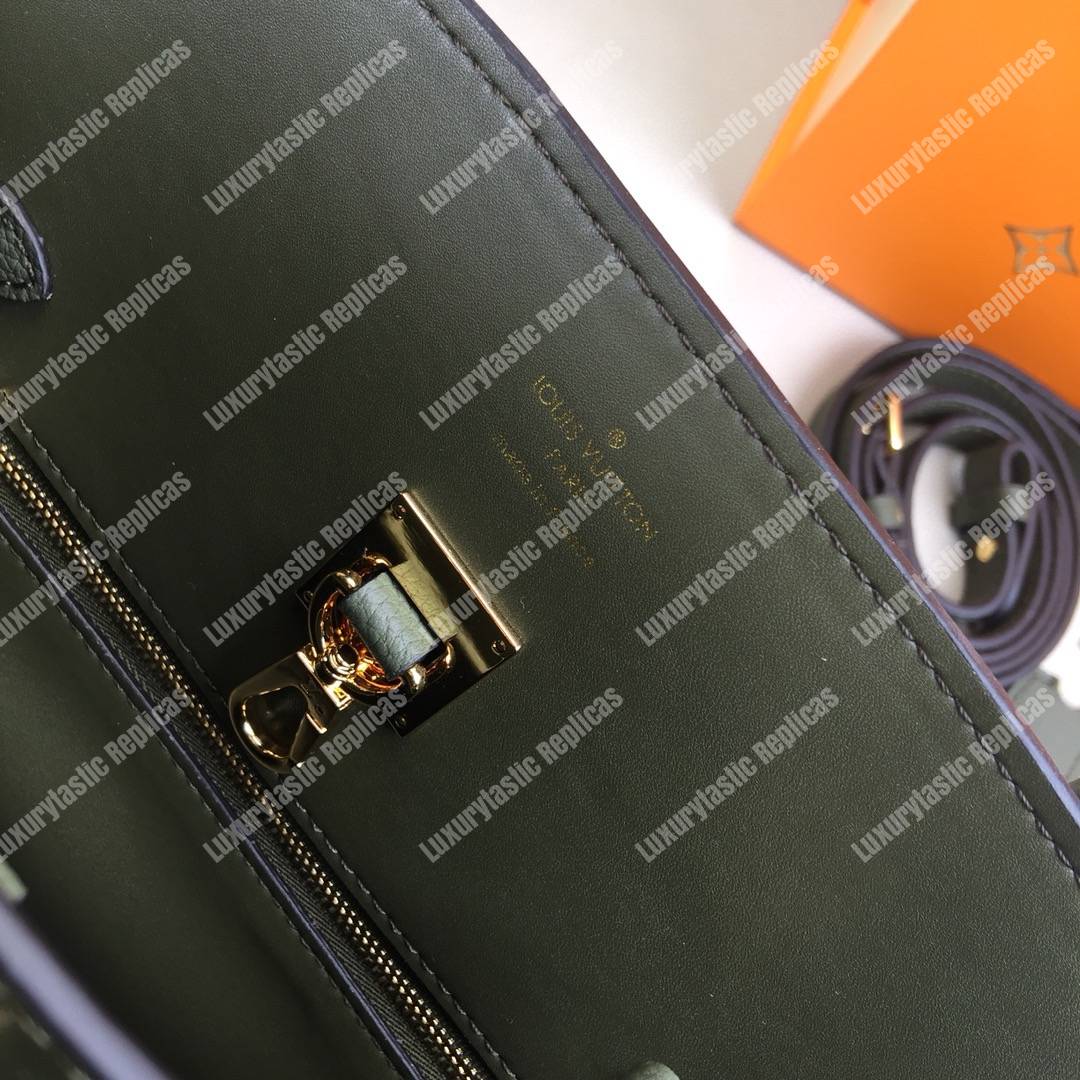 LV Milla PM Veau Nuage Green