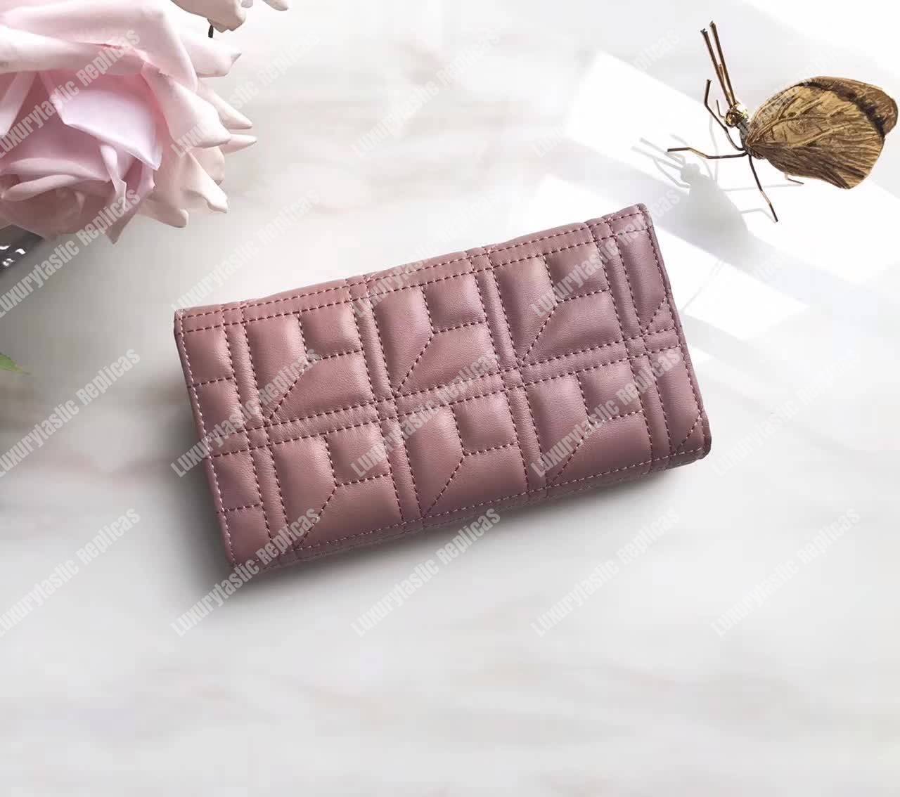 G*u*i gg marmont quilted continental wallet dusty pink