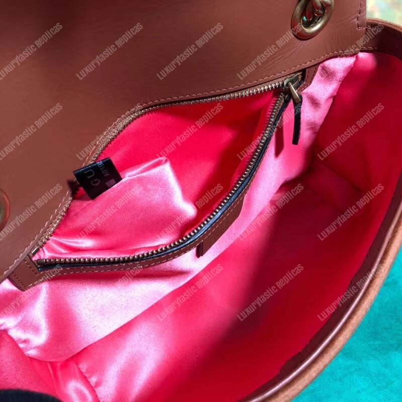 G*u*i gg marmont velvet shoulder bag taupe